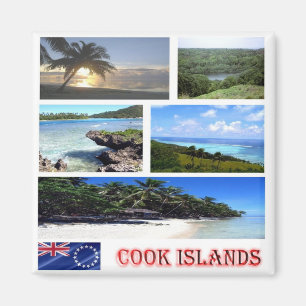 CK - Cook Islands - Collage Mosaic Magnet