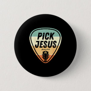 Ck Jesus Shirt Funny Christian Music Guitar Ck Men 6 Cm Round Badge