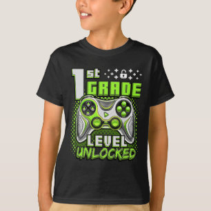Ck To School 1st Grade Boys Gamer First Day School T-Shirt