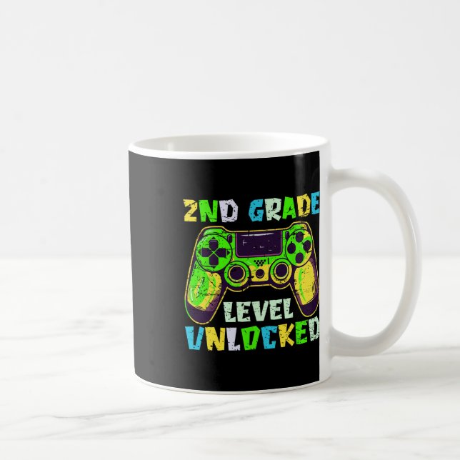 Ck To School 2nd Grade Boys Gamer First Day Second Coffee Mug (Right)