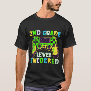 Ck To School 2nd Grade Boys Gamer First Day Second T-Shirt