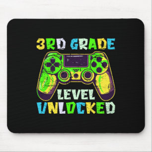 Ck To School 3rd Grade Boys Gamer First Day Third Mouse Pad