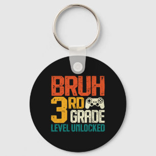 Ck To School 3rd Grade Gamer Bruh 3rd Grade Level  Key Ring