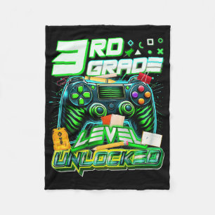 Ck To School 3rd Grade Level Unlocked Gamer First  Fleece Blanket