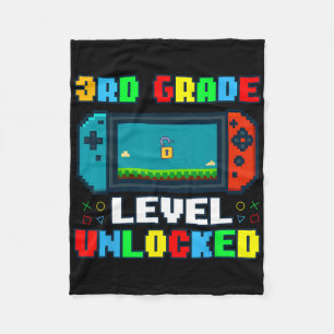 Ck To School 3rd Grade Level Unlocked Gamer Kids B Fleece Blanket
