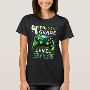 Ck To School 4th Grade Boys Gamer First Day School T-Shirt