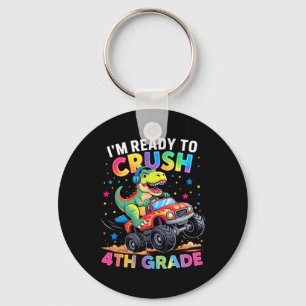 Ck To School Boys Dinosaur I'm Ready To Crush 4th  Key Ring