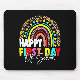 Ck To School Fun Happy First Day Of School For Tea Mouse Pad