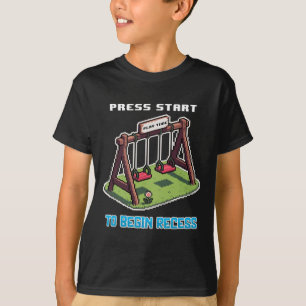 Ck To School Funny Gamer For Boys Girls Kids Press T-Shirt