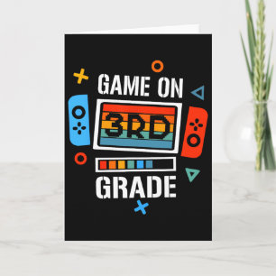 Ck To School Game On 3rd Grade Funny Gamer Kids Bo Card