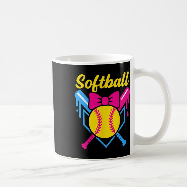Ck To School Softll Player Ice+cream Softll Drip  Coffee Mug (Right)