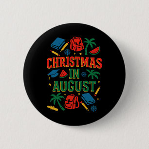 Ck To School Xmas Palm Tree Graduation Christmas I 6 Cm Round Badge