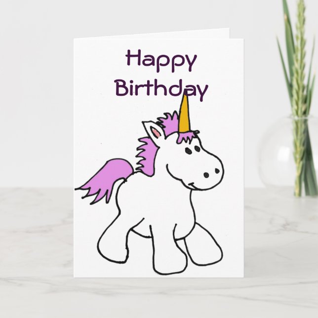 CK- Unicorn Birthday Card (Front)