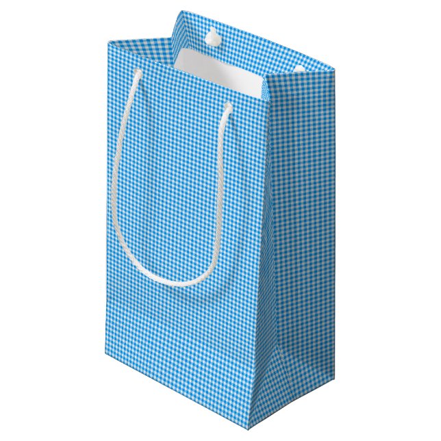 CKC-Gingham 1-Pastel Blue-White-GIFT BAG s (Front Angled)