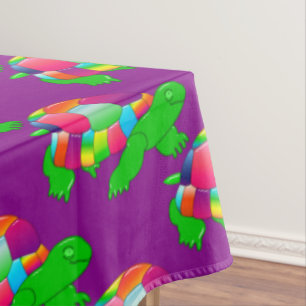 CKC Lil Glass Turtle,Purple-60x104 TABLECLOTH
