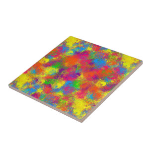 CKC Paint Can Florals-Ceramic Tile