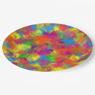 CKC Paint Can Florals-PAPER PARTY PLATES