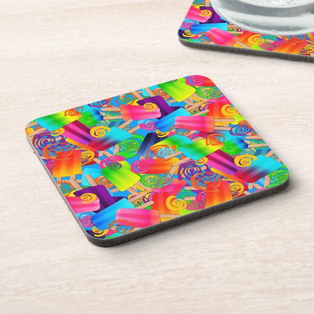 CKC Popsicle Swirls Blue,COASTERS Coaster (Left Side)