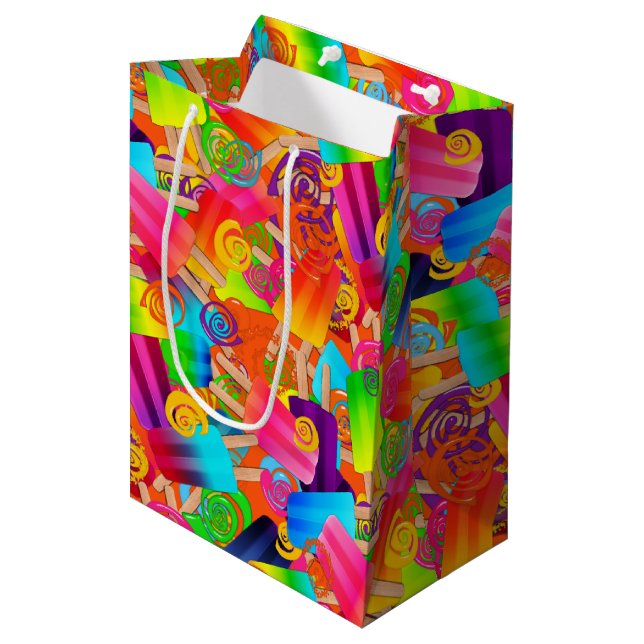 CKC Popsicle Swirls,Orange-Gift Bag M (Front Angled)