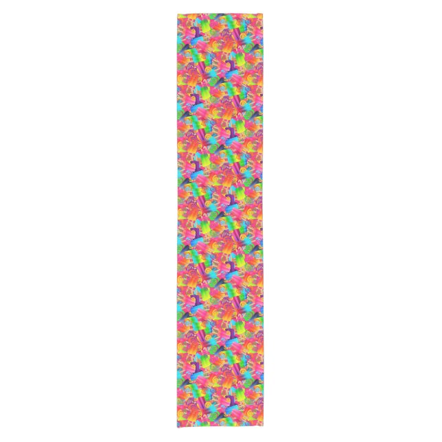CKC-Popsicle Swirls,Pink-14x72 COTTON TABLE RUNNER (Front)