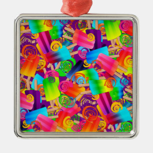 CKC Popsicle Swirls,Purple-PREM SQ ORNAMENT