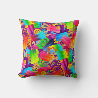 CKC Popsicle Swirls, PURPLE-SQ THROW PILLOW