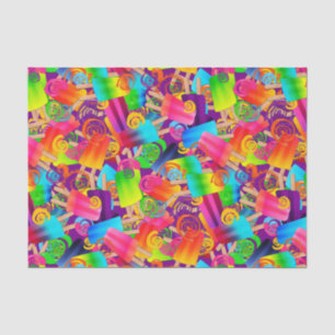 CKC Popsicle Swirls, Purple-Tissue Wrapping Paper