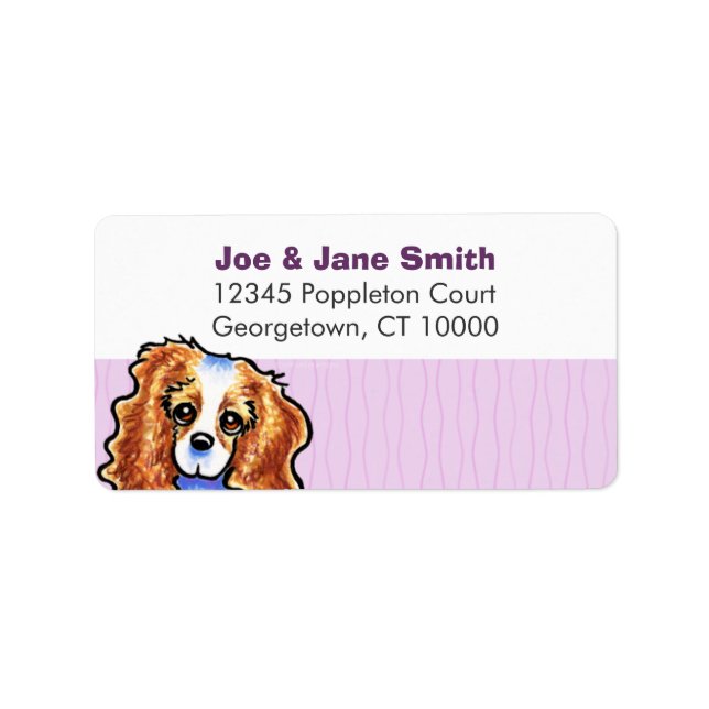 CKCS Blenheim Thistle Stripes Label (Front)