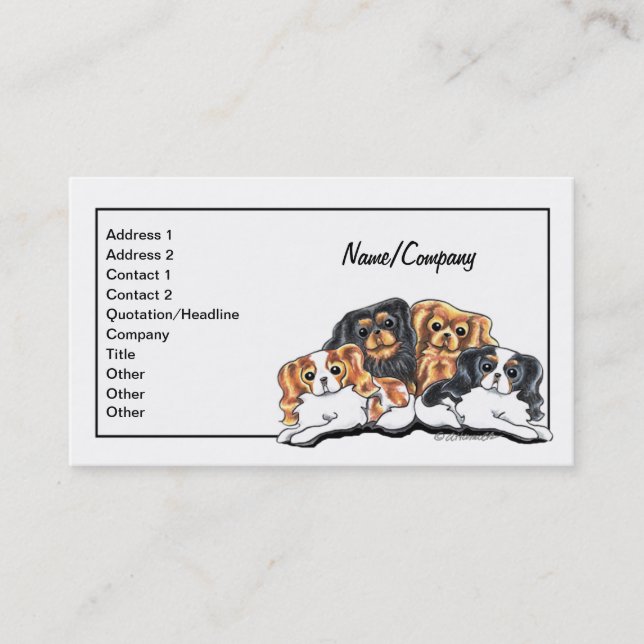 CKCS Pet Business Cards (Front)
