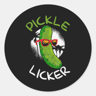 Ckle Licker Funny Cuber Daddy Joke Humorous Classic Round Sticker