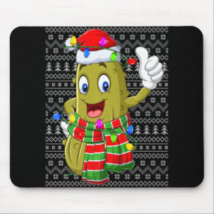 Ckle Ugly Xmas Lighting Santa Ckle Christmas  Mouse Pad