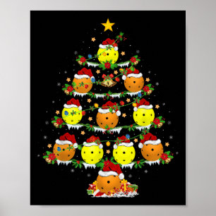 Ckleball Christmas Tree Lights Funny Srts Player X Poster