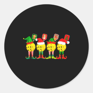 Ckleball Players Christmas Holiday Merry Christmas Classic Round Sticker