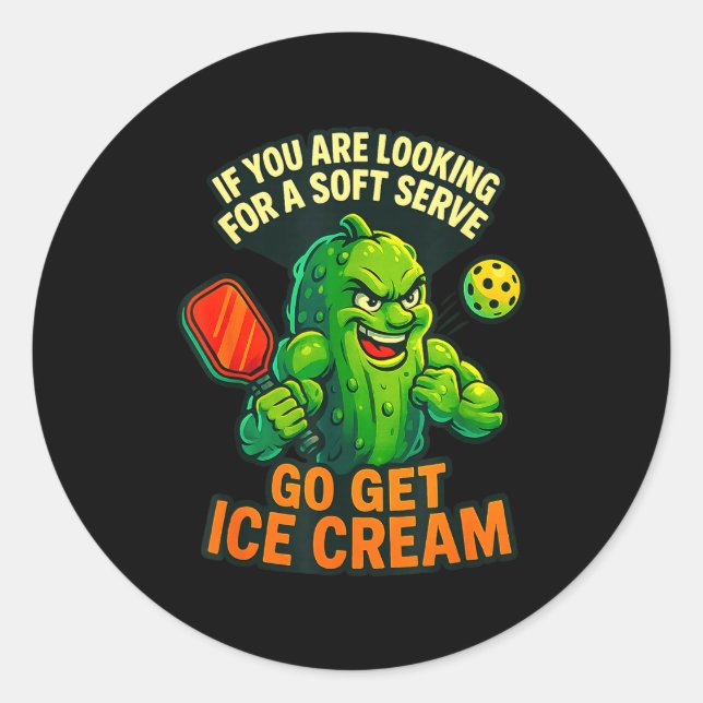 Ckleball Serve  Classic Round Sticker (Front)