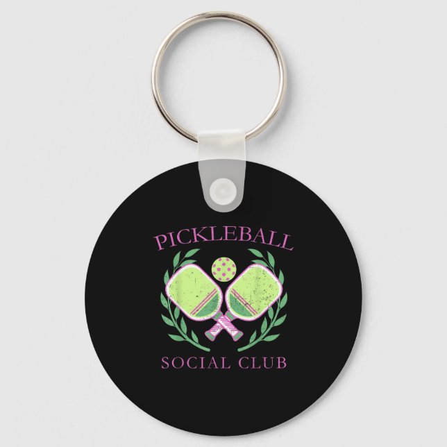 Ckleball Social Club Enthusiasts _ Fun Srt Lovers  Key Ring (Front)
