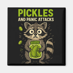 Ckles And Panic Attacks Raccoon Trash Panda Funny Magnet