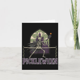 Ckleween Ckleball Halloween Costume Skeleton Goth  Card