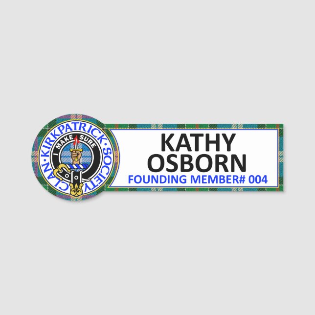 CKS NAME BADGE #004 KATHY OSBORN (Front)