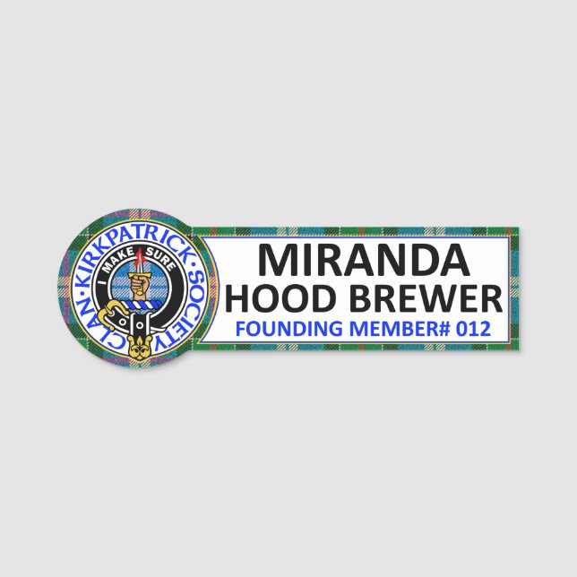 CKS NAME BADGE for Miranda (Front)