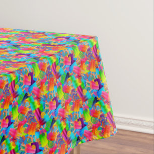 CKS-Popsicle Swirls, Blue-52x70 COTTON TABLECLOTH