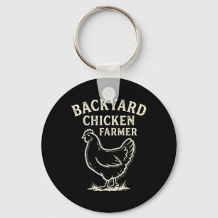 Ckyard Chicken Farmer _2 Key Ring