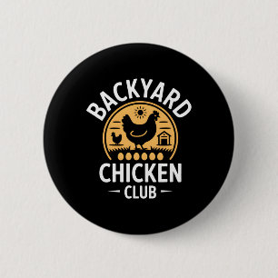 Ckyard Chicken Farmer 4th Of July Usa Flag 6 Cm Round Badge