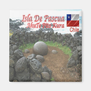 CL - Chile - Isla De Pascua - AhuTe Pito Kura Magnet