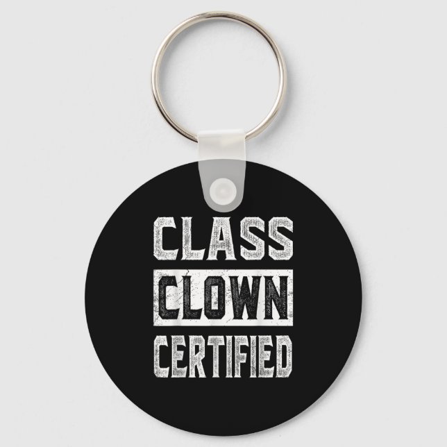 Cl Clown Certified Motivational Teacher Student  Key Ring (Front)