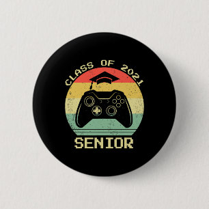 Cl Of 2021 Cute Graduation Gift Video Game Gamer 1 6 Cm Round Badge