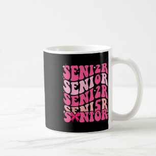 Cl Of 2025 Coquette Graduation Pink Bow Senior 202 Coffee Mug
