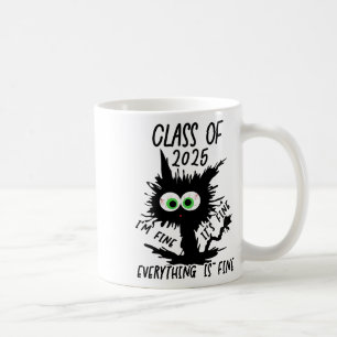 Cl Of 2025 Funny Black Cat Coffee Mug