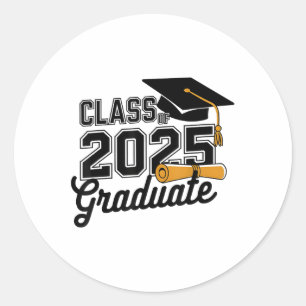 Cl Of 2025 Graduate 2025 Graduation Senior 2025 _1 Classic Round Sticker
