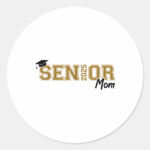 Cl Of 2025 Graduation Proud Mum Of A 2025 Senior G Classic Round Sticker