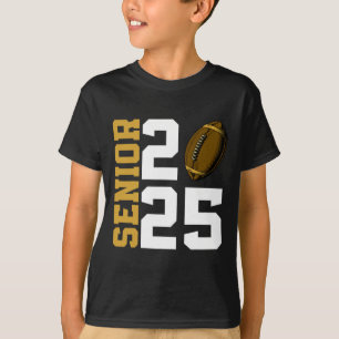 Cl Of 2025 Graduation Senior Footll Player Boys Gi T-Shirt